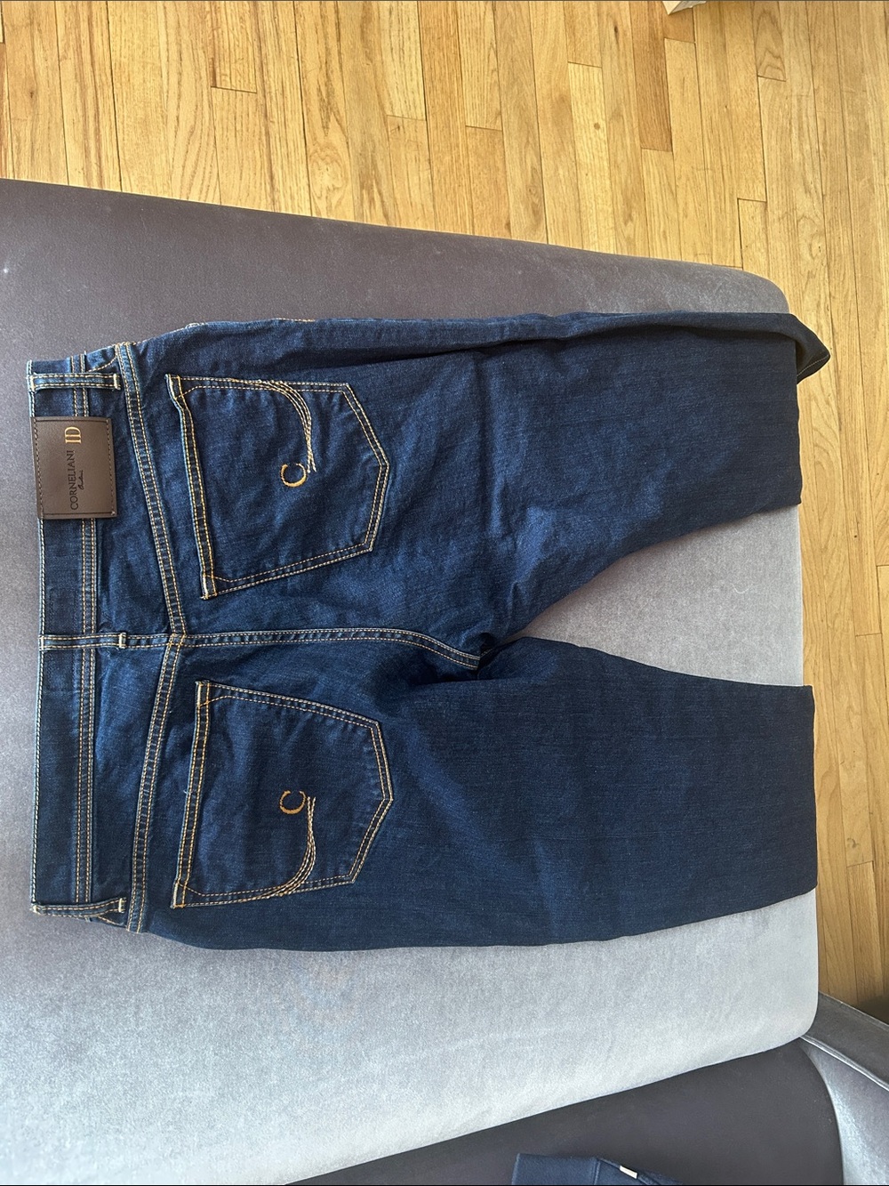Corneliani Men's Indigo Relaxed Jeans - Picture 5 of 5